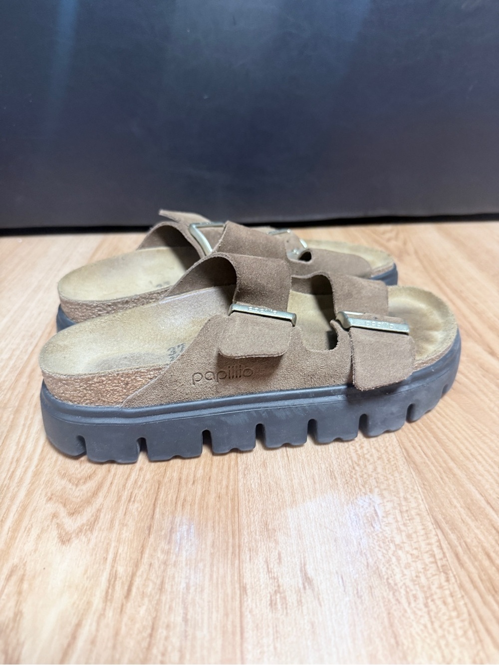 BIRKENSTOCK PAPILLIO ARIZONA CHUNKY PLATFORM SIZE 37